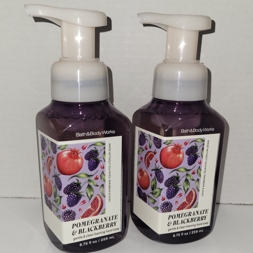 Bath & Body Works Pomegranate & Blackberry Gentle Foaming Hand Soap (2-Pack)